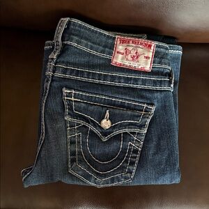 True Religion Women's Dark Blue Boot Cut Jeans